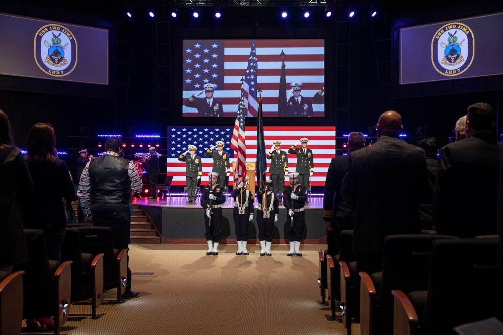 USS IWO JIMA CHANGE OF COMMAND