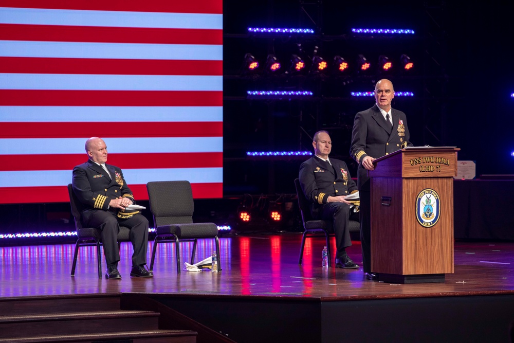 USS IWO JIMA CHANGE OF COMMAND