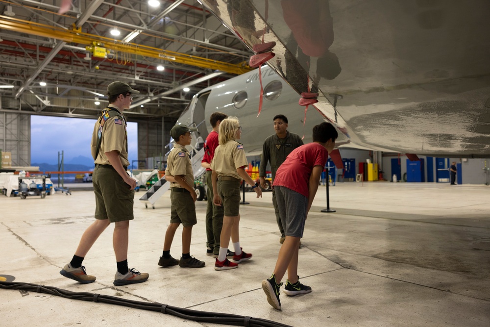 Scouts Troop 311 visits MCAS Kaneohe Bay