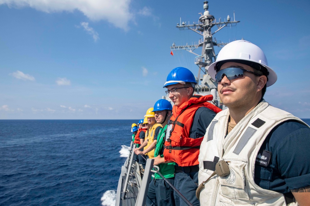 Decatur Replenishment-at-Sea with USNS Big Horn