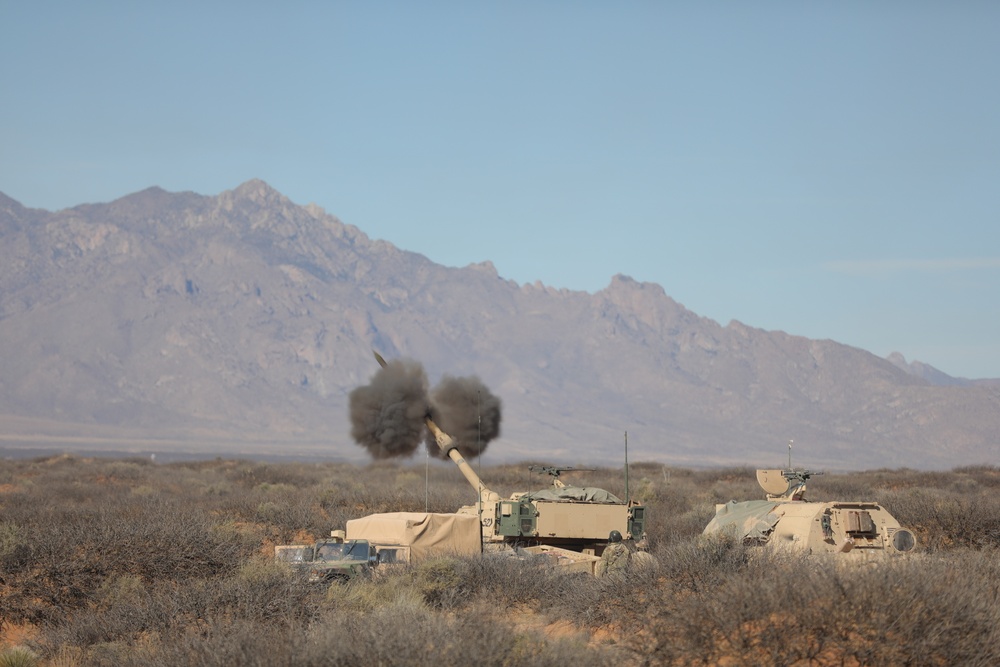 4th Battalion 1st Field Artillery Regiment conducts live fire exercise