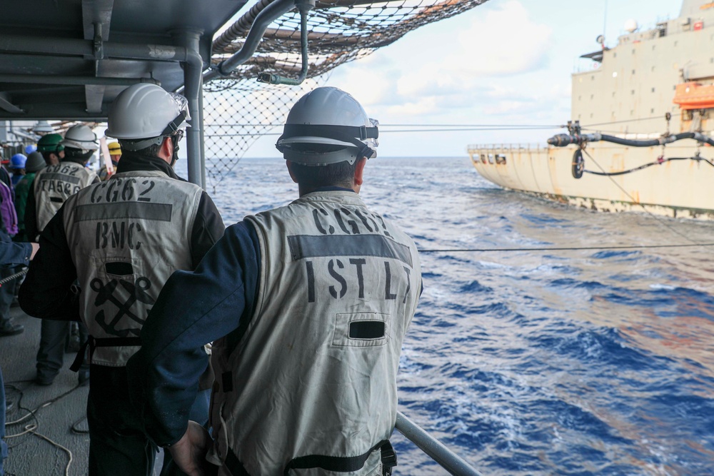 USS Chancellorsville underway replenishment