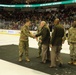 Iowa Wild Hockey Game Soldier Re-Enlistment