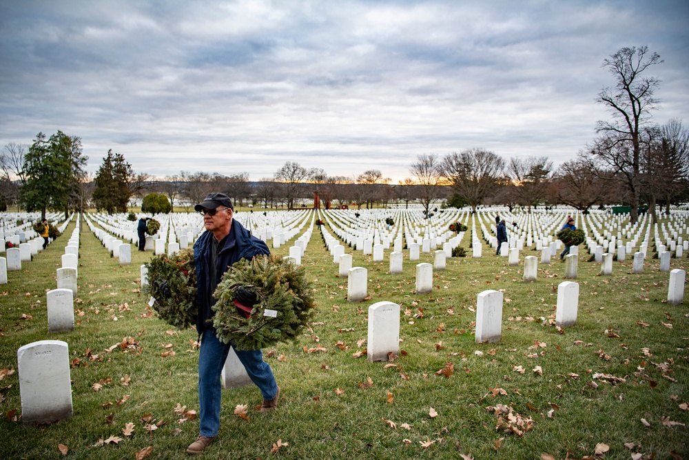 Wreaths Out at Arlington National Cemetery 2023