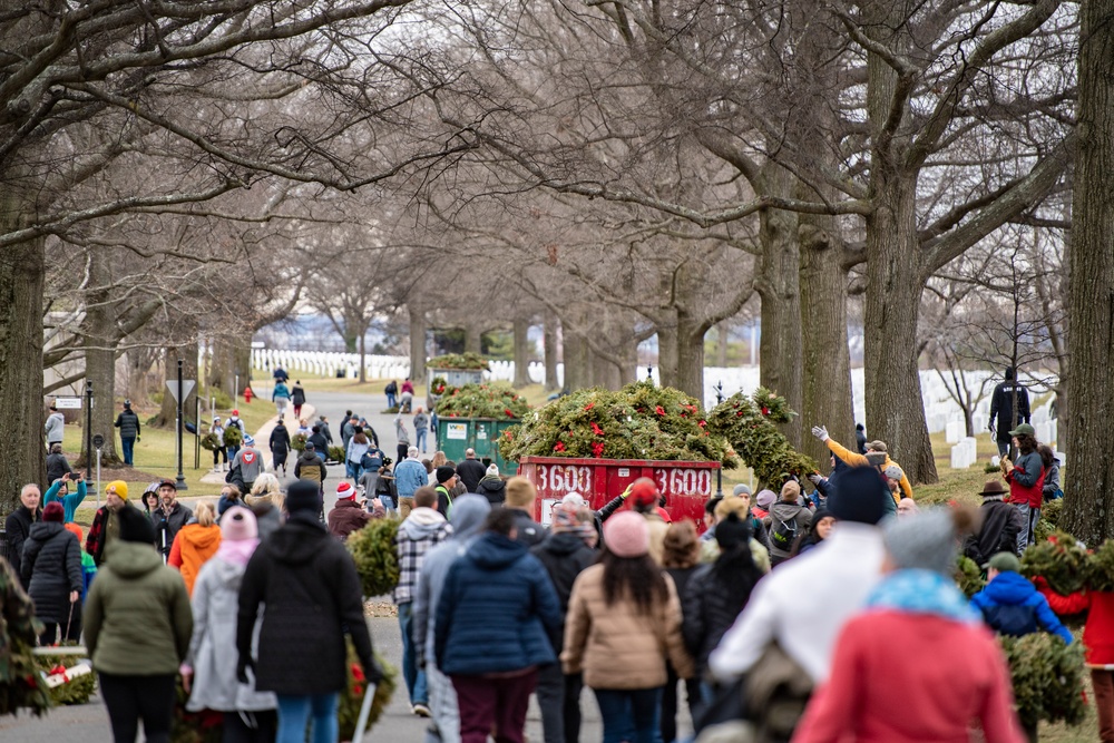 Wreaths Out at Arlington National Cemetery 2023