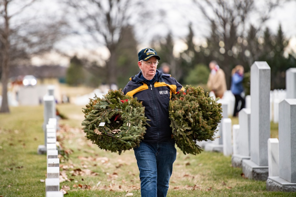 Wreaths Out at Arlington National Cemetery 2023