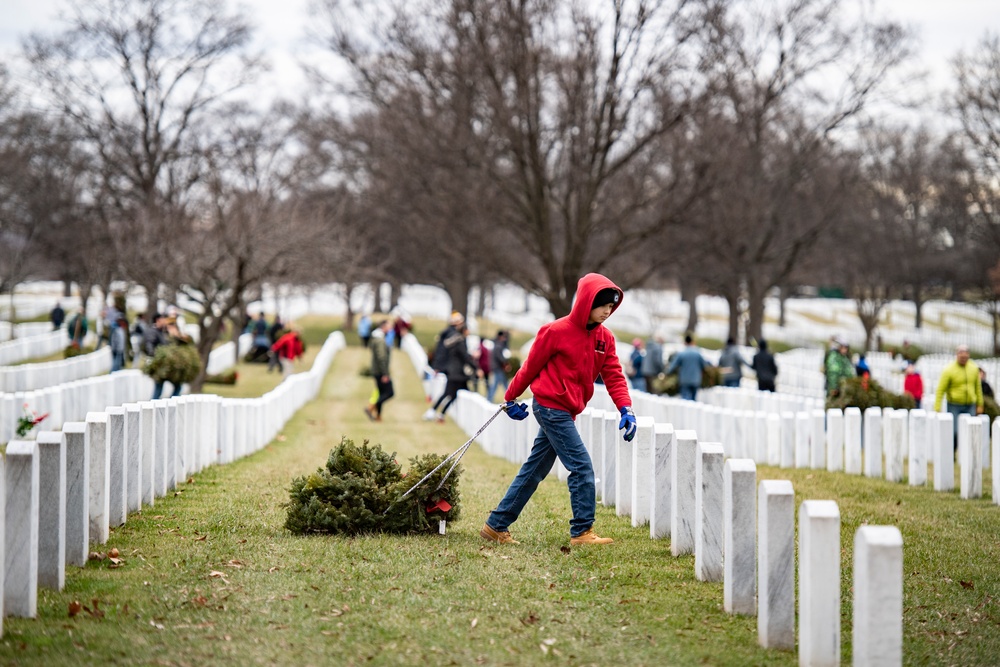 Wreaths Out at Arlington National Cemetery 2023