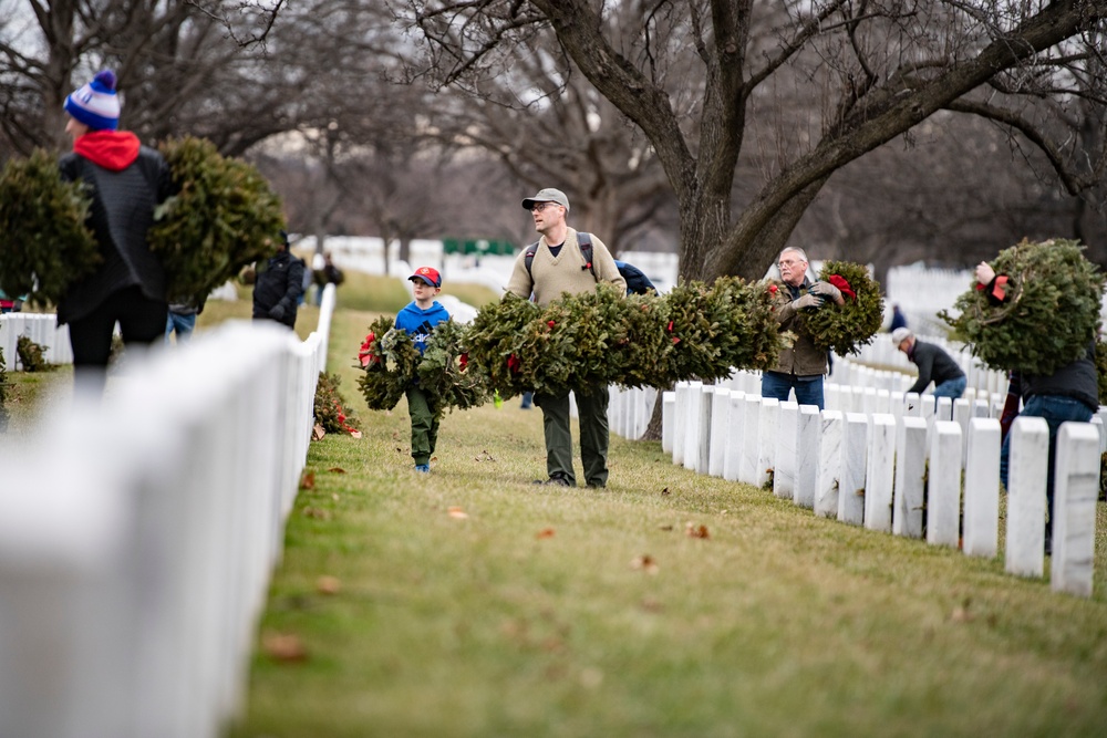 Wreaths Out at Arlington National Cemetery 2023