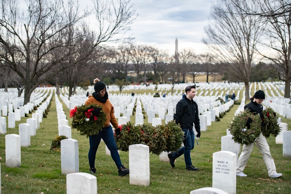 Wreaths Out at Arlington National Cemetery 2023