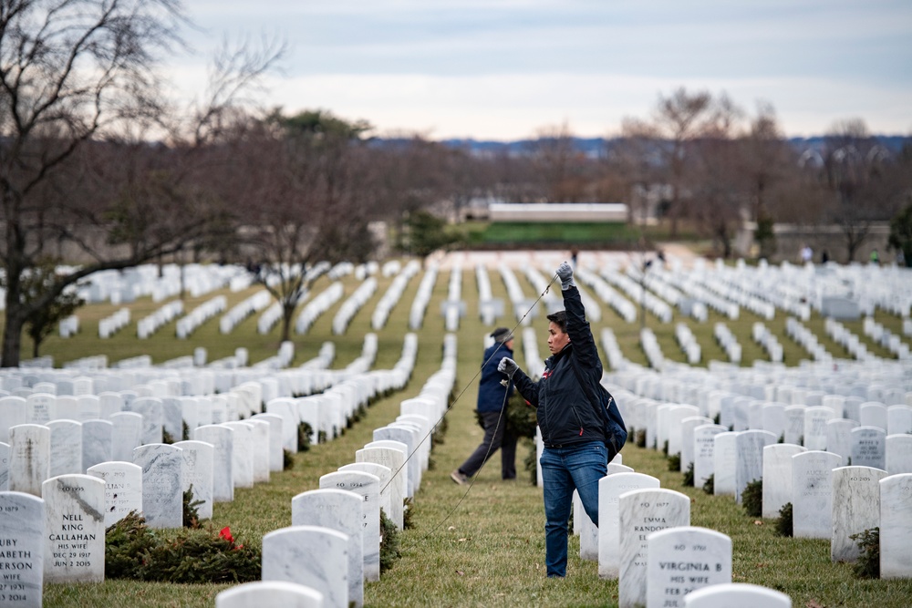 Wreaths Out at Arlington National Cemetery 2023