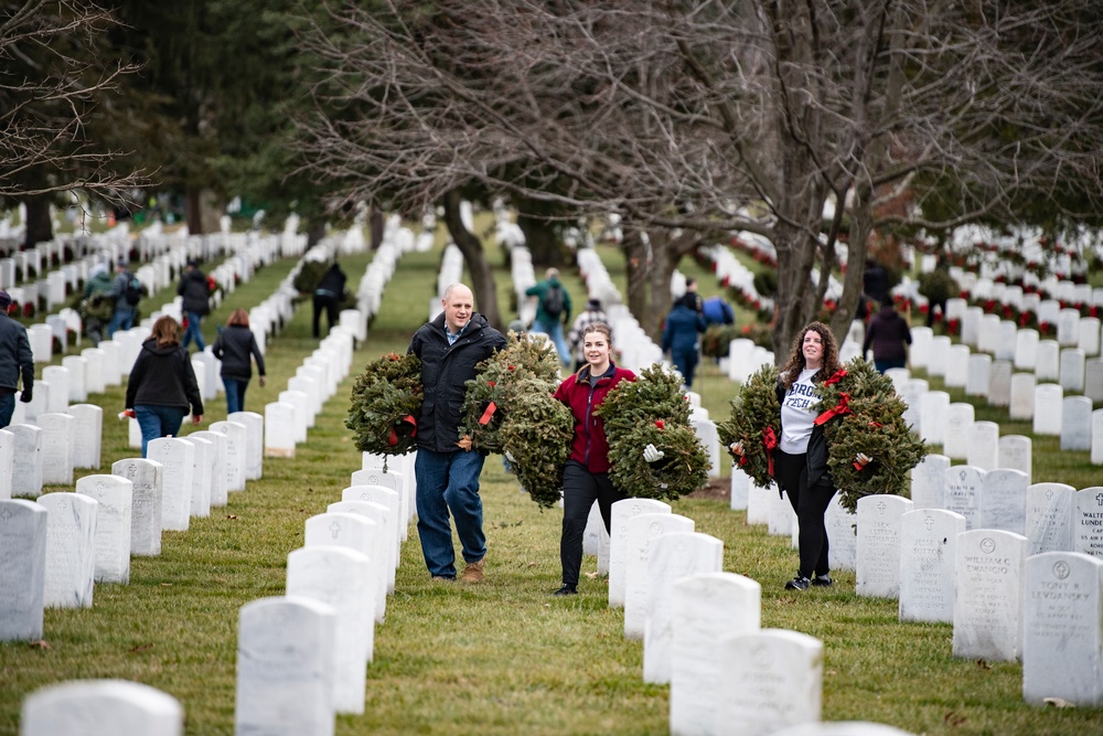 Wreaths Out at Arlington National Cemetery 2023