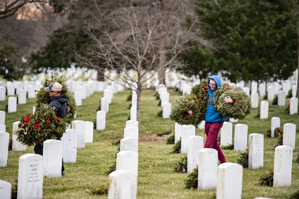 Wreaths Out at Arlington National Cemetery 2023