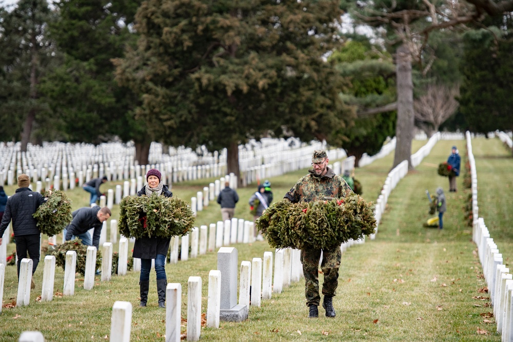 Wreaths Out at Arlington National Cemetery 2023