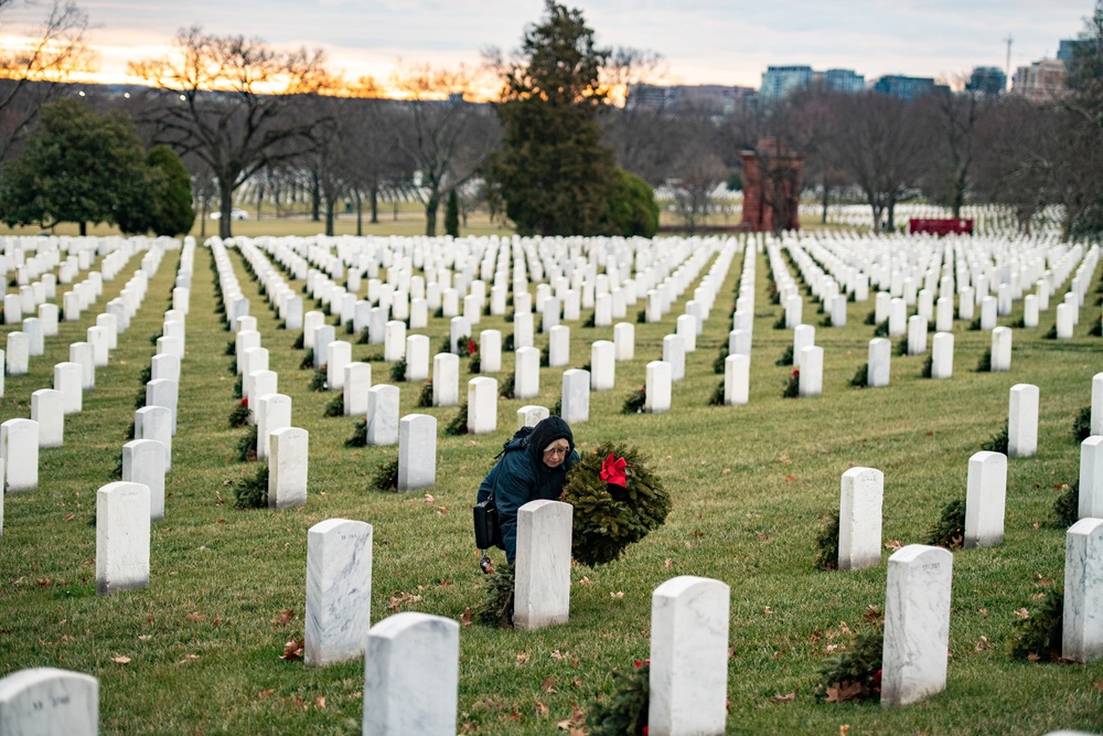 Wreaths Out at Arlington National Cemetery 2023