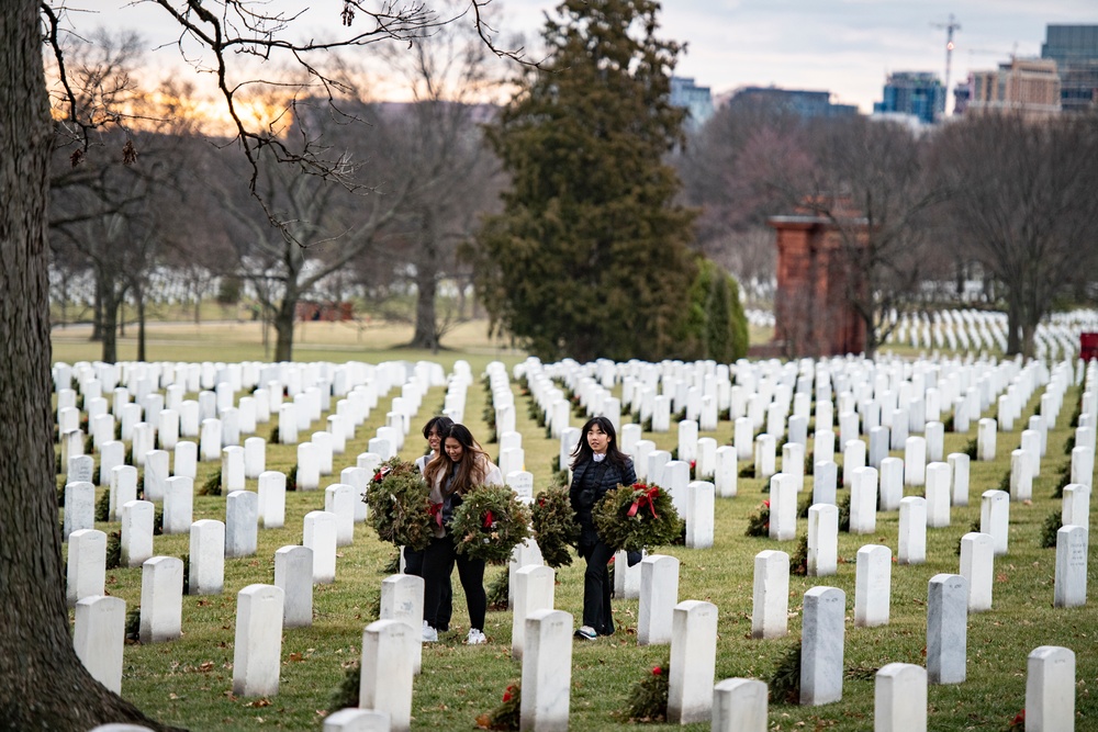 Wreaths Out at Arlington National Cemetery 2023