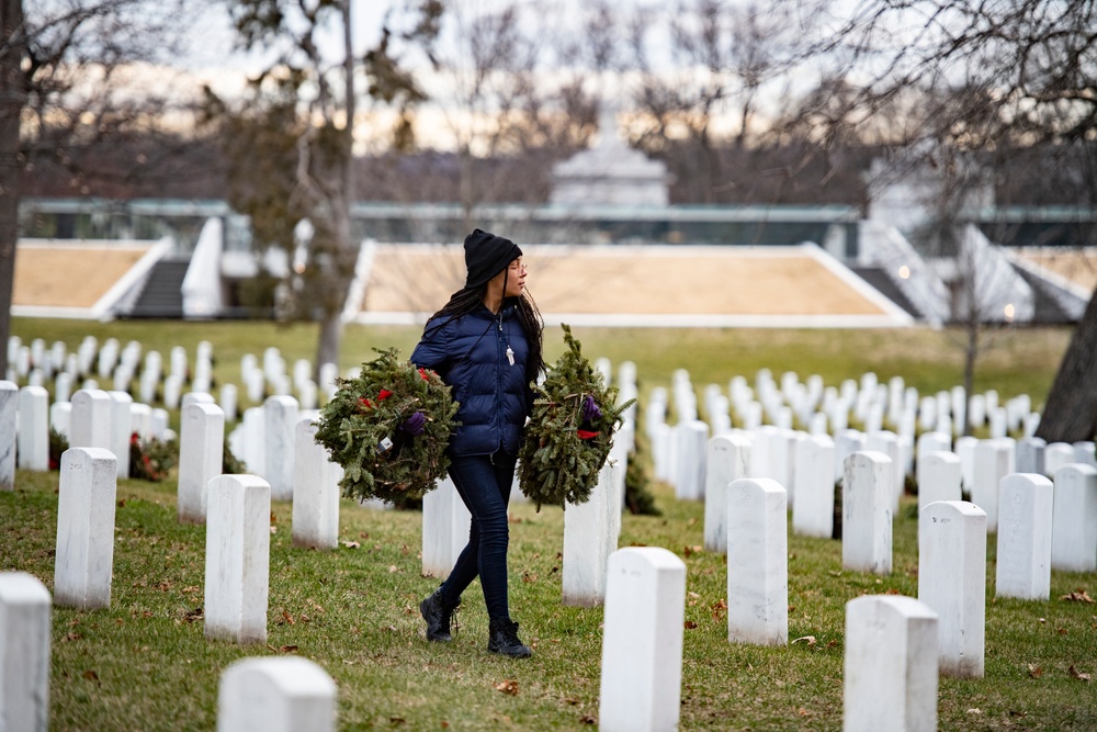 Wreaths Out at Arlington National Cemetery 2023