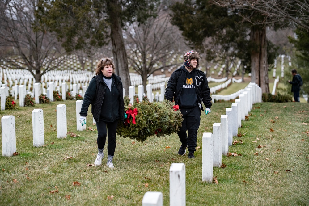 Wreaths Out at Arlington National Cemetery 2023