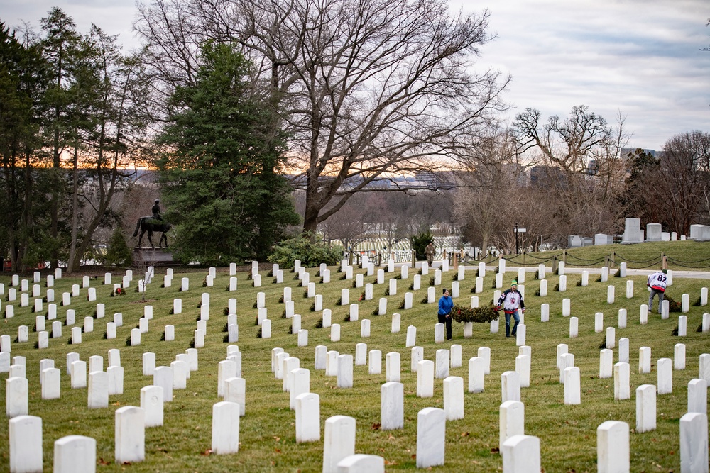 Wreaths Out at Arlington National Cemetery 2023