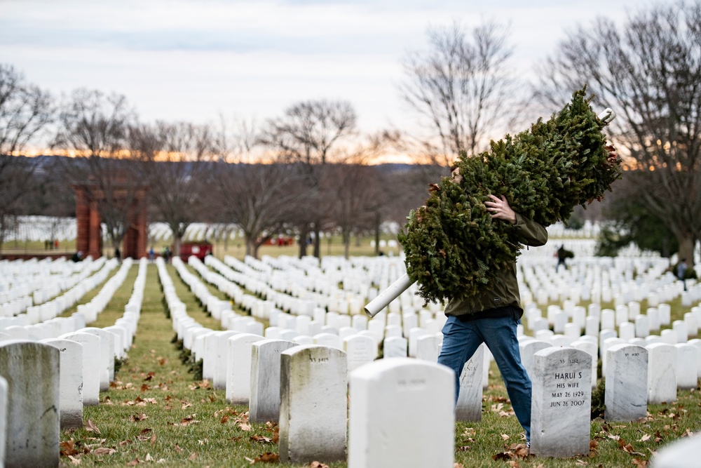 Wreaths Out at Arlington National Cemetery 2023