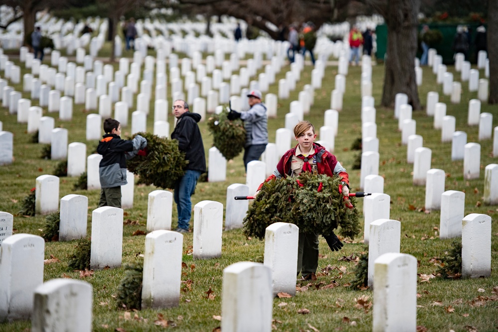 Wreaths Out at Arlington National Cemetery 2023