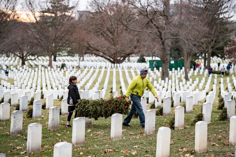 Wreaths Out at Arlington National Cemetery 2023