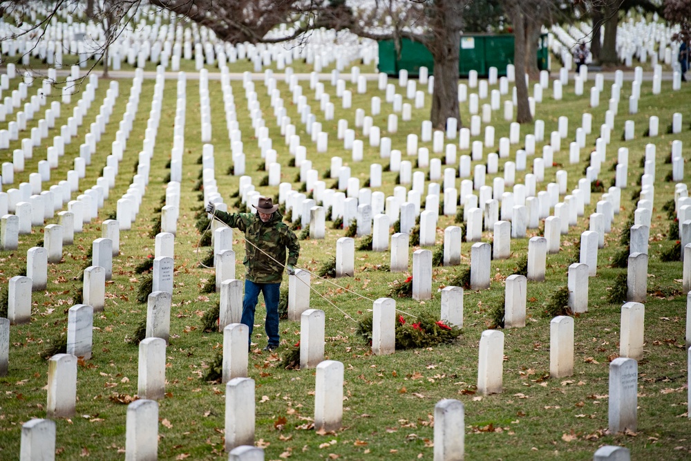 Wreaths Out at Arlington National Cemetery 2023