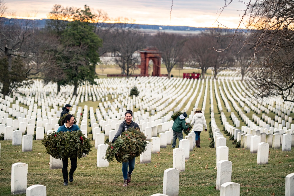 Wreaths Out at Arlington National Cemetery 2023