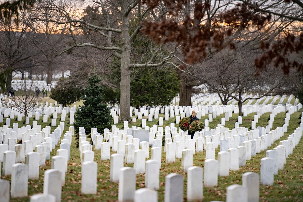 Wreaths Out at Arlington National Cemetery 2023