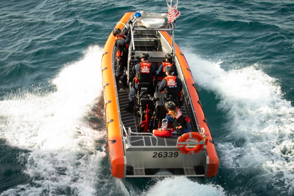 USCGC Stone’s crew conducts vessel on vessel use of force training