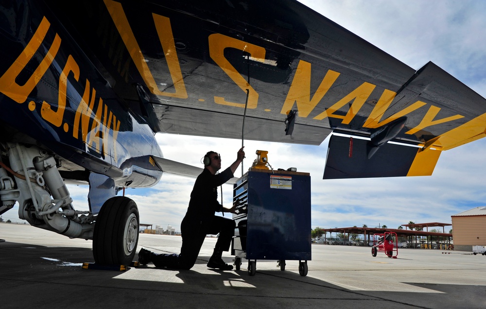 Blue Angels Conduct Winter Training at NAF El Centro