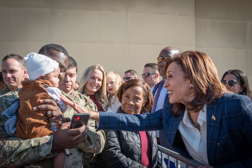 Vice President Kamala Harris visits Airmen, families at Luke Air Force Base