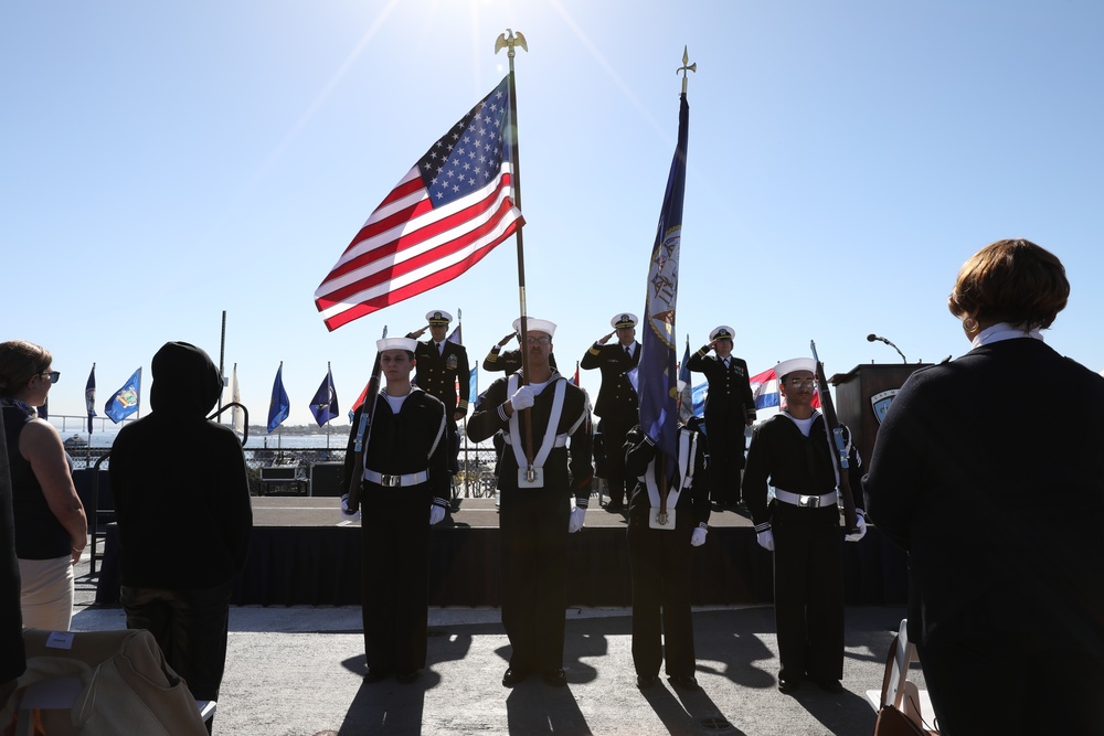 Colors presented during change of command