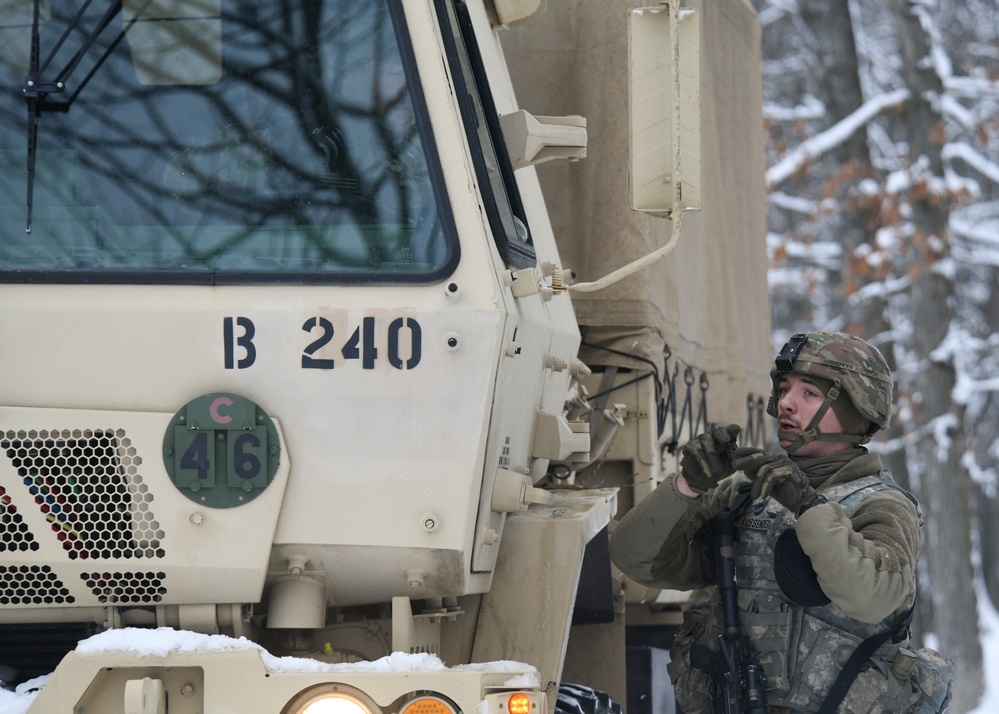 120th Field Artillery Regiment sets up M119 during Northern Strike 23-1