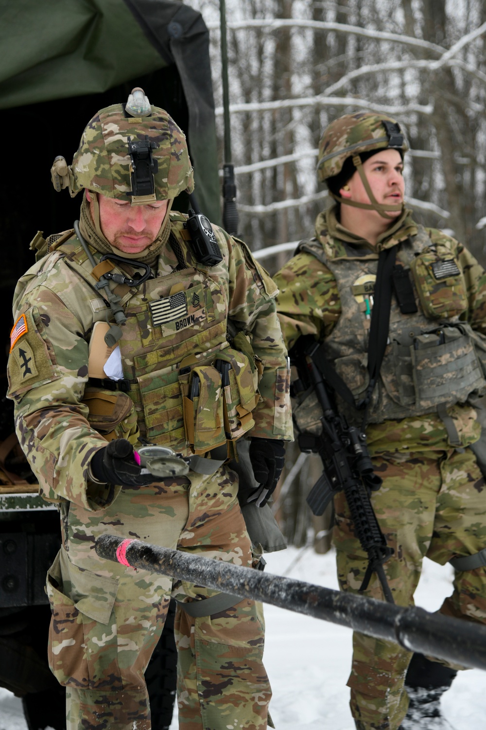 120th Field Artillery Regiment sets up M119 during Northern Strike 23-1