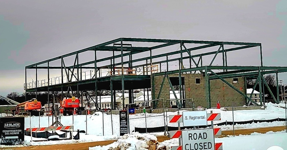 January 2023 construction operations of $11.96 million transient training brigade headquarters at Fort McCoy