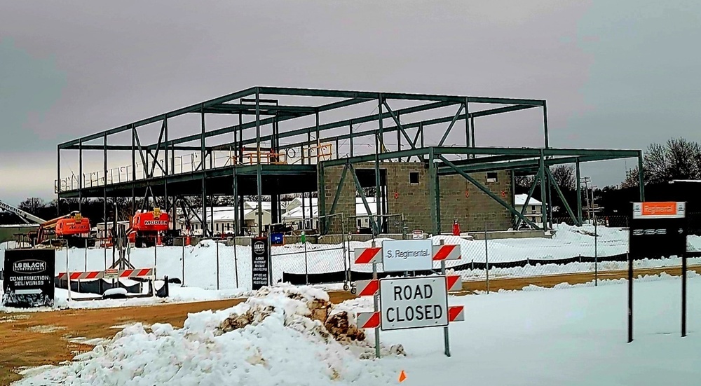 January 2023 construction operations of $11.96 million transient training brigade headquarters at Fort McCoy