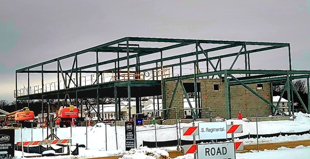 January 2023 construction operations of $11.96 million transient training brigade headquarters at Fort McCoy