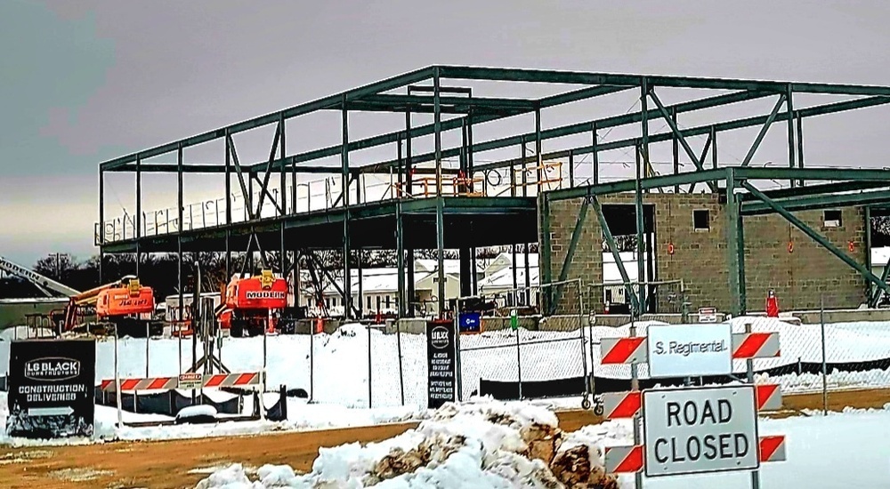 January 2023 construction operations of $11.96 million transient training brigade headquarters at Fort McCoy