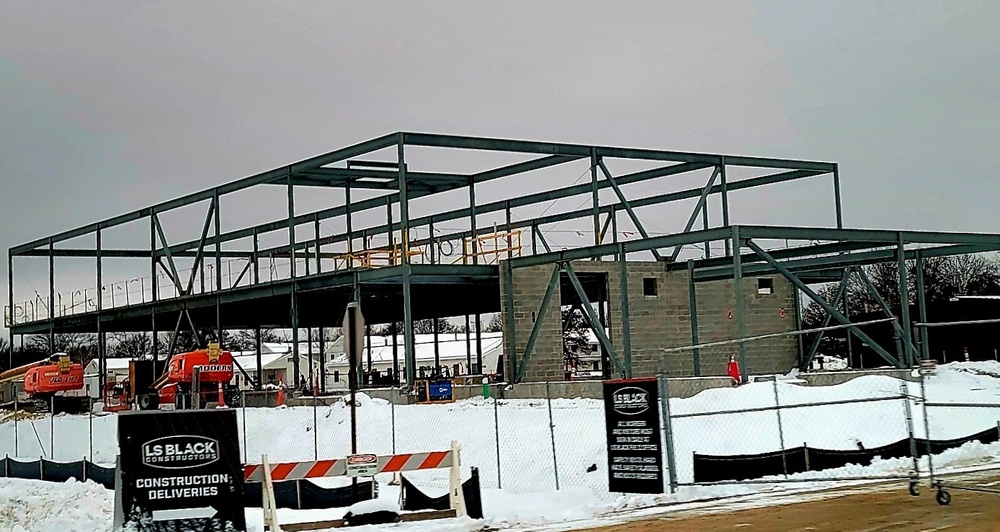 January 2023 construction operations of $11.96 million transient training brigade headquarters at Fort McCoy