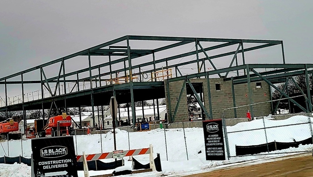 January 2023 construction operations of $11.96 million transient training brigade headquarters at Fort McCoy
