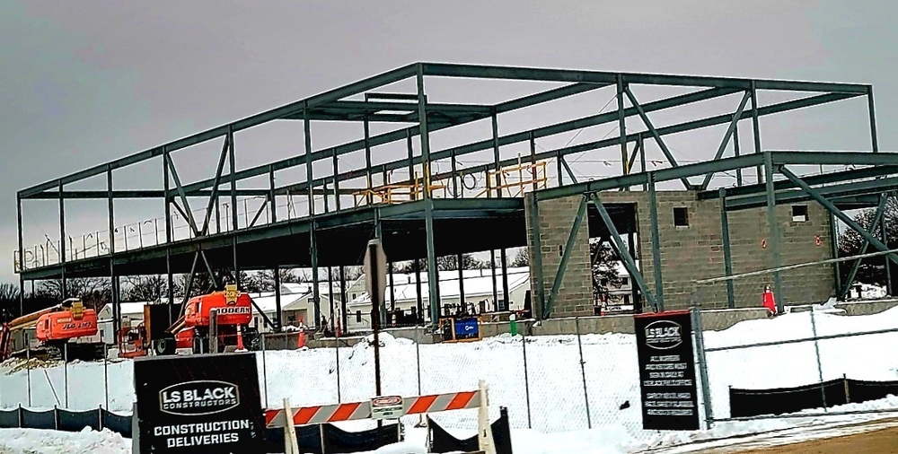 January 2023 construction operations of $11.96 million transient training brigade headquarters at Fort McCoy