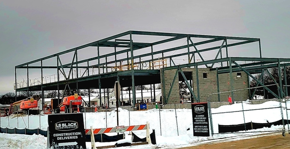 January 2023 construction operations of $11.96 million transient training brigade headquarters at Fort McCoy