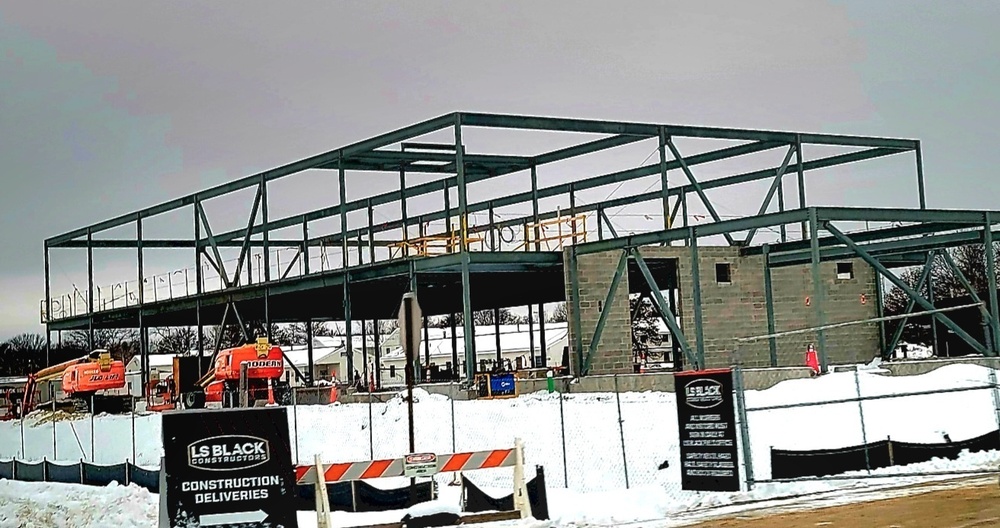 January 2023 construction operations of $11.96 million transient training brigade headquarters at Fort McCoy