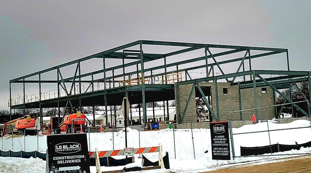 January 2023 construction operations of $11.96 million transient training brigade headquarters at Fort McCoy
