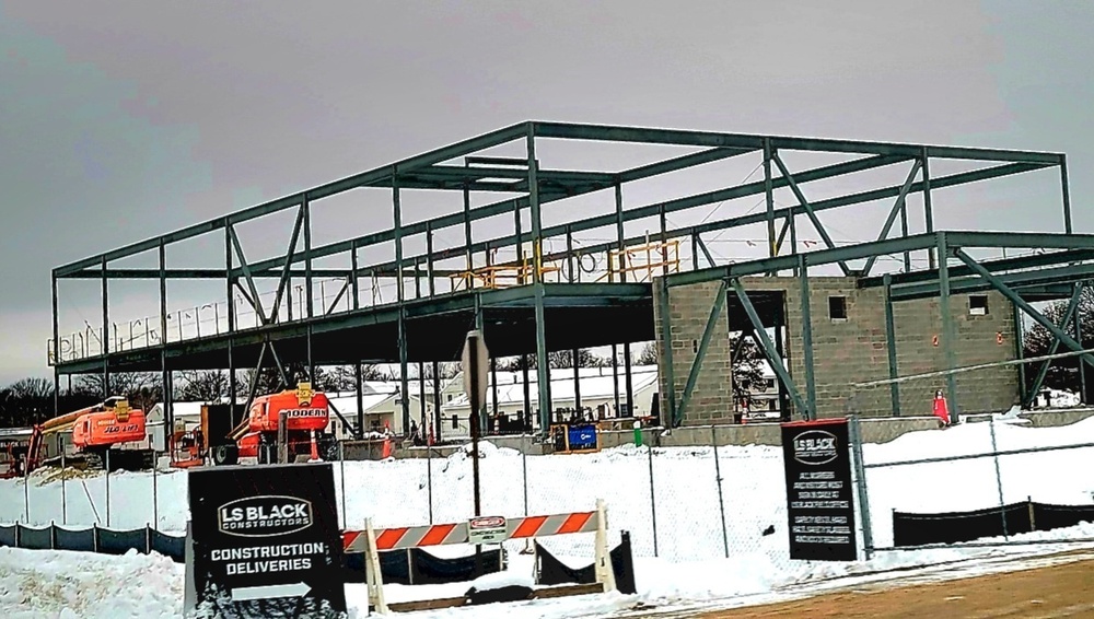 January 2023 construction operations of $11.96 million transient training brigade headquarters at Fort McCoy