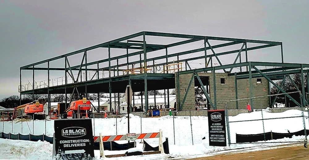 January 2023 construction operations of $11.96 million transient training brigade headquarters at Fort McCoy