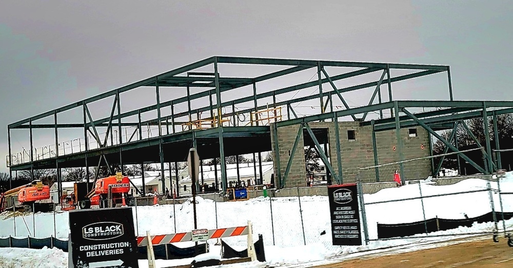 January 2023 construction operations of $11.96 million transient training brigade headquarters at Fort McCoy