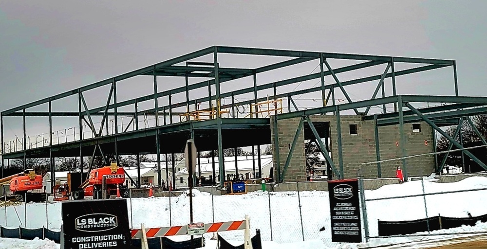 January 2023 construction operations of $11.96 million transient training brigade headquarters at Fort McCoy