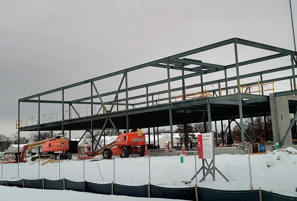 January 2023 construction operations of $11.96 million transient training brigade headquarters at Fort McCoy
