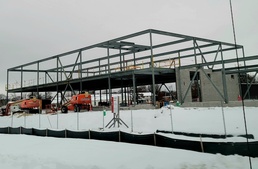 January 2023 construction operations of $11.96 million transient training brigade headquarters at Fort McCoy